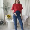Джинси МОМ синій демісезон